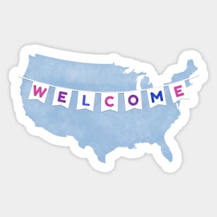 Welcome to America Sticker